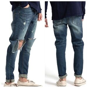 NEW! ONE TEASPOON MAN X Anchorage Mr
Blues Denim Jeans Distressed Size 3…